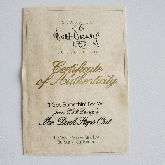 M01 * WDCC Walt Disney Classic Collection Mr. Duck Steps Out Nephew Duck - Picture 2 of 4